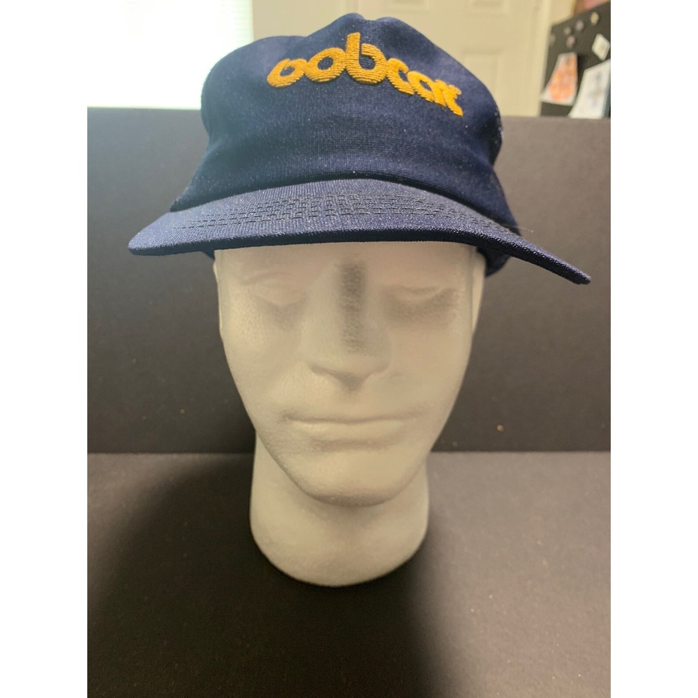 Vintage Bobcat Trucker‎ Hat; Best Caps USA Blue